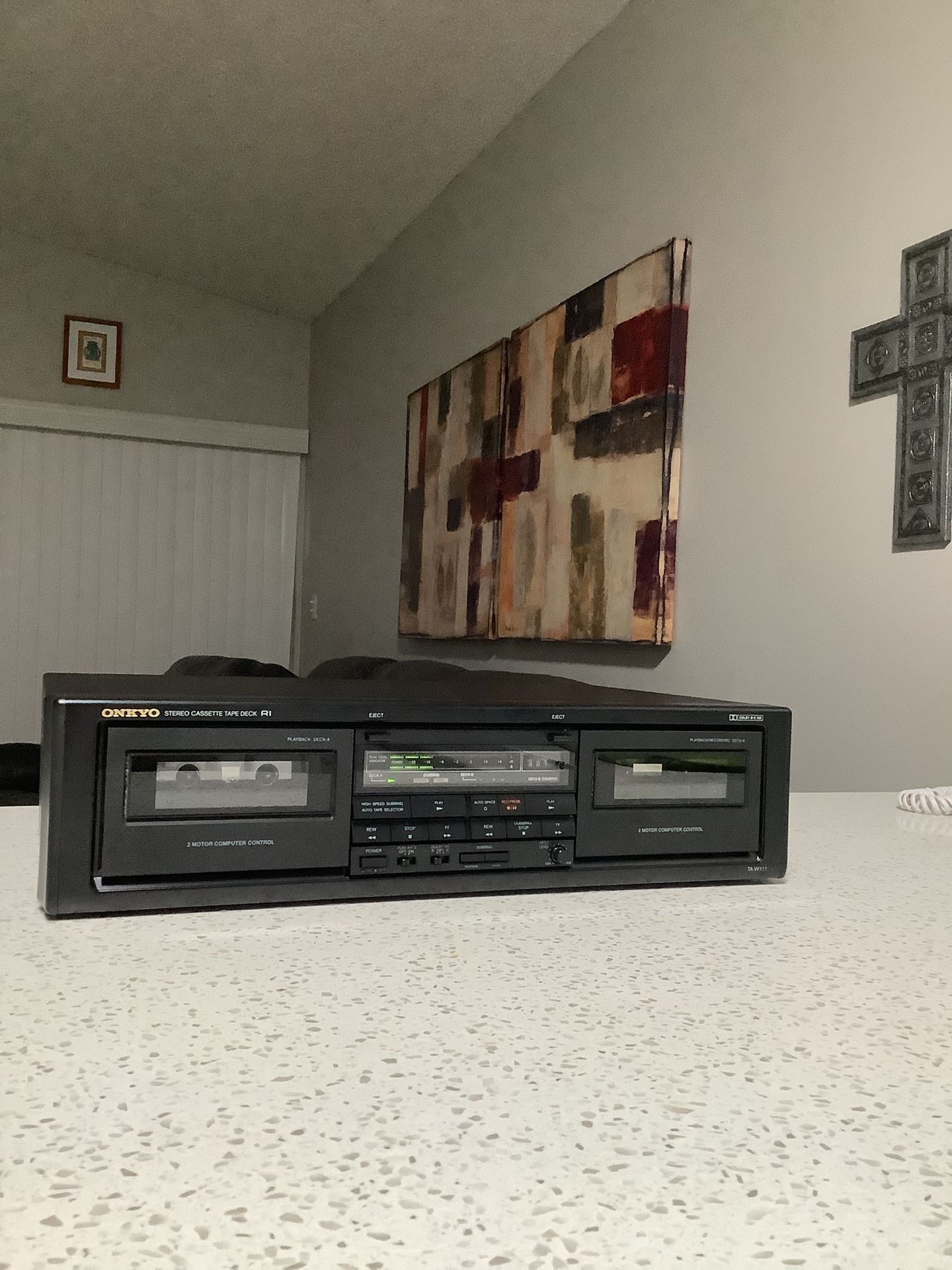 * Onkyo * Double Cassette Deck With Dolby System . Great Sounding Deck In Excellent Condition . Must See To Appreciate .