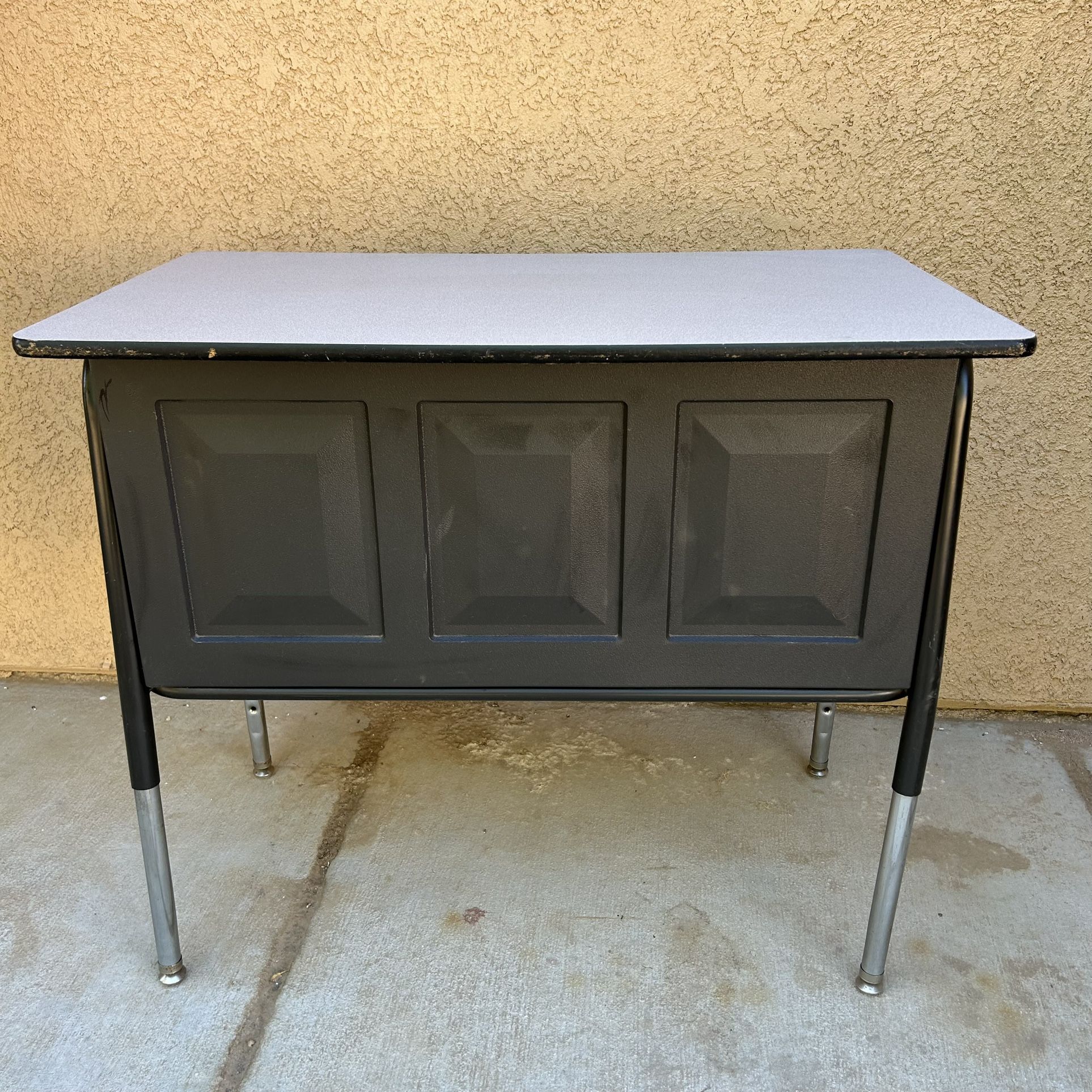 Kids School Desk With Book Box Underneath 34”x20” Adjustable Height