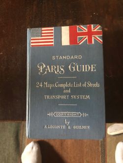 Standard Paris Guide published in 1937