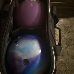 Bowling Balls! 12 lbs Storm Mix And 13 lb Purple idol Set 