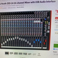 Allen and heath ZED 24 24 Mixer,Focusrite Audio Interface & More