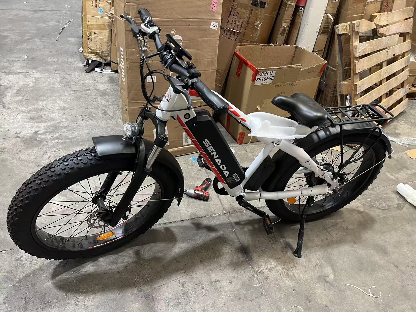 Senada 26" Electric Snow Fat Tire Bicycle, 1000W