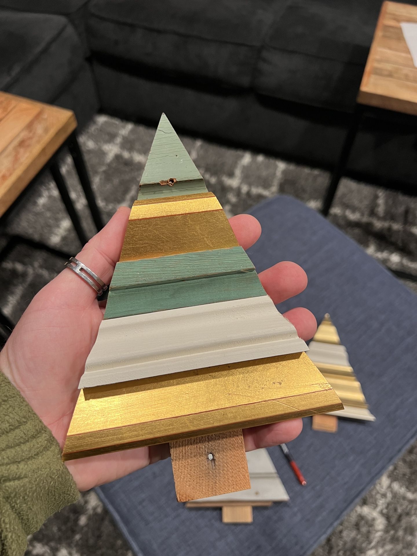 Handcrafted wooden Christmas decorations(small)