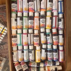 Acrylic & water colors and brush set
