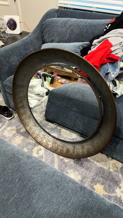 Rustic Circular Mirror