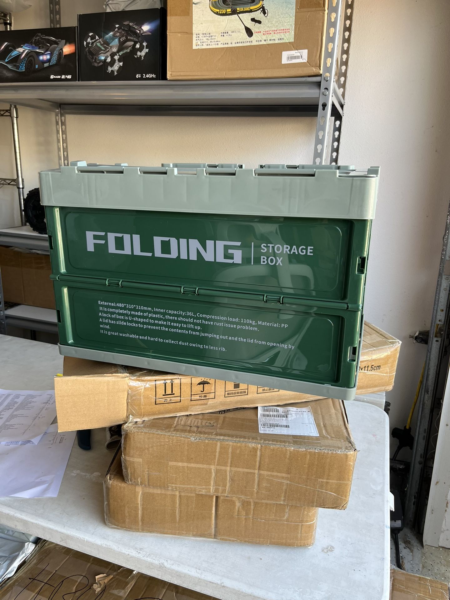 New Collapsible Camping Storage Box 20” X 14”