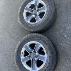 2 — 255/70r18 5x5 5x127 Stock Jeep Wrangler jk JL Wheels Rims Tires TPMS!!!!!