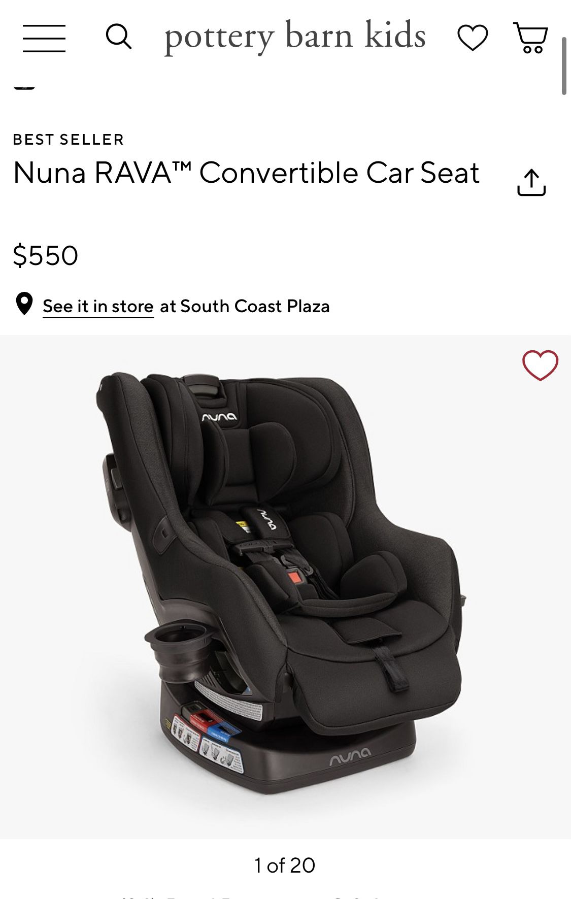 Nuna 3-1 Car seat infant - toddler 