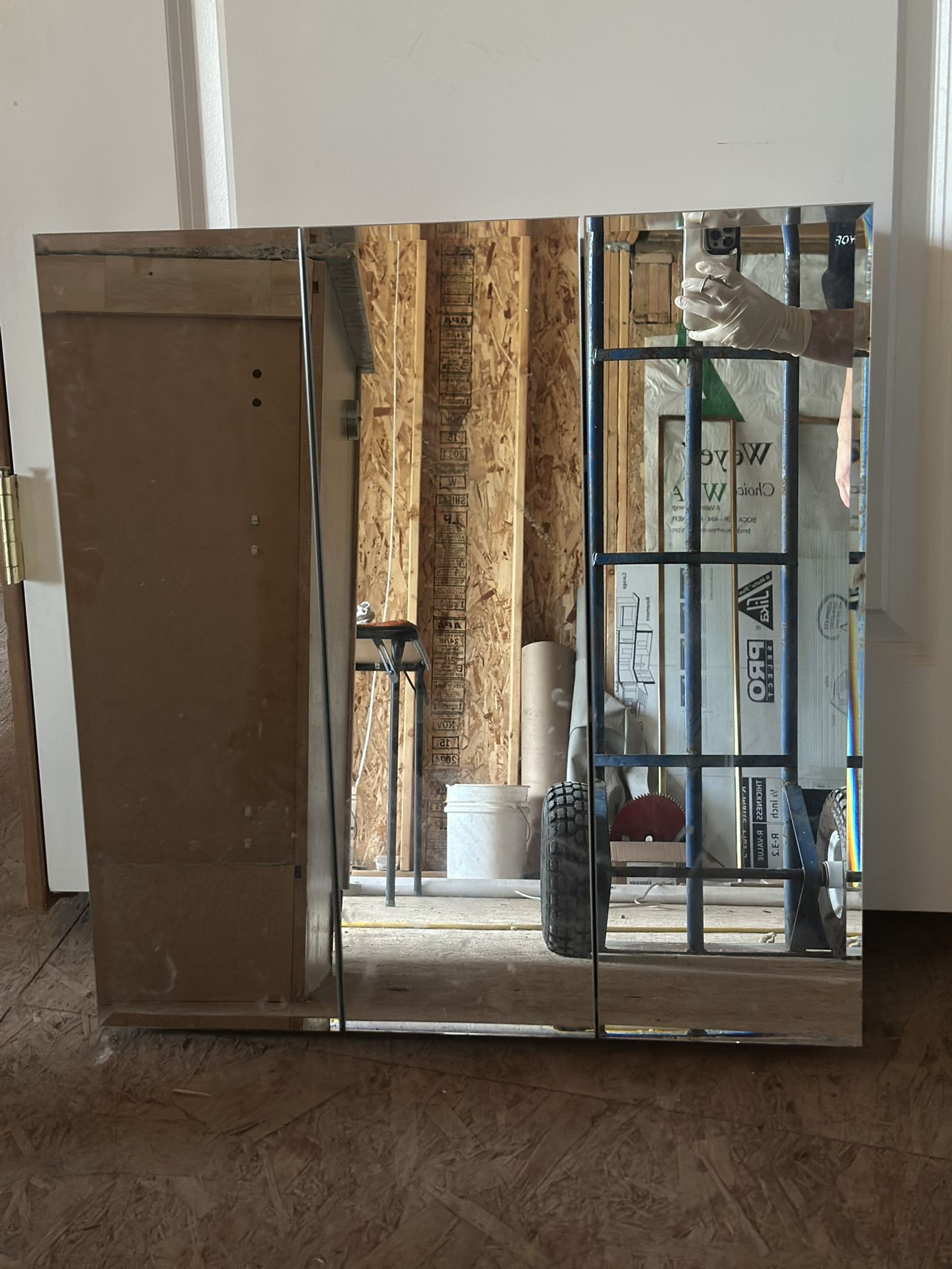 Mirror Cabinet Medicine Cabinet Vanity Mirror With Three Storage Shelving