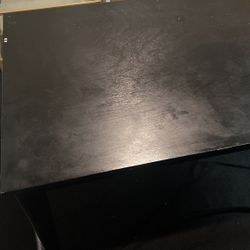 BLACK WOOD TABLE DINNING 