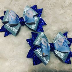 Cinderella hair bows