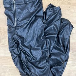 Shein Zip Up Ruched Pants 