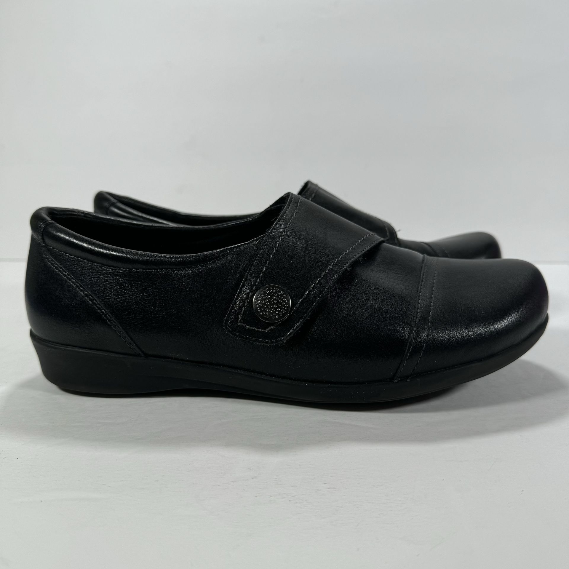 Abeo Pro System Ivonne Black Leather Comfort Shoes Women's Size