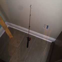 Zebco Dock Demon Red And Black 2ft 6in Kids Fishing Pole
