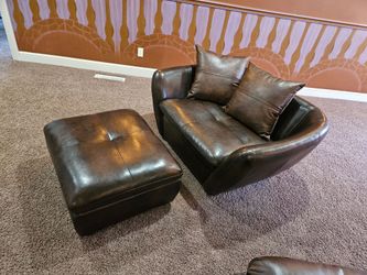 Love seat and ottoman