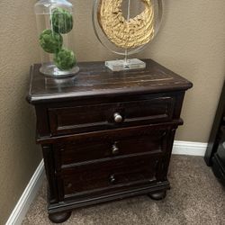 Bedroom Set Distressed Dark Brown  Or BEST OFFER