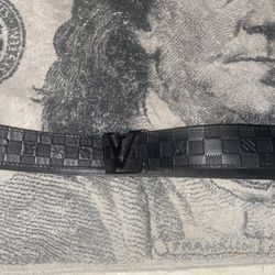 Black Louis Vuitton Belt 