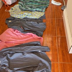 Mens Dress Shirts Med. &. LG.