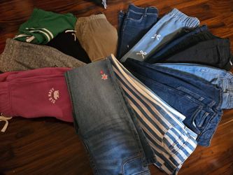 Girls Jeans Pants Sweats Size 10 /12