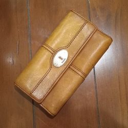 Vintage Fossil Leather Wallet 