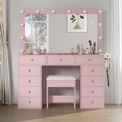New In Box Pink Vanity 