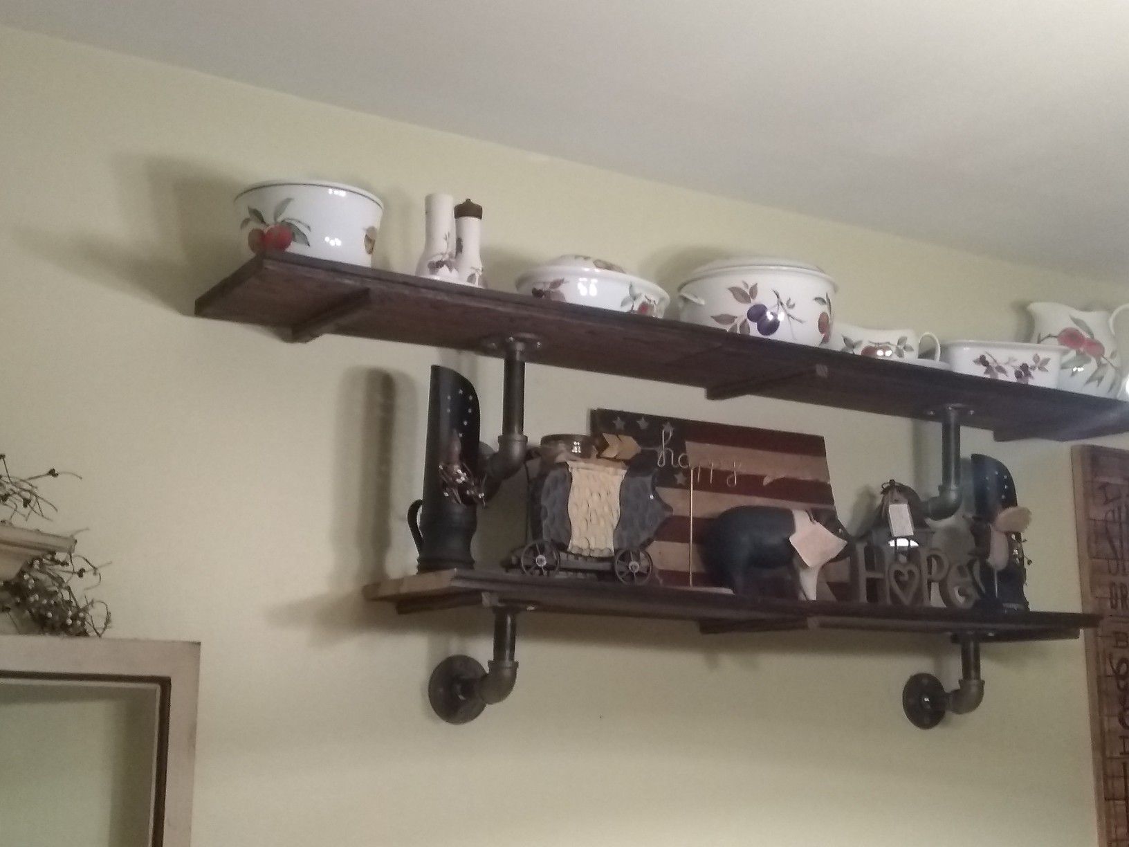 Picture hangers and shelving