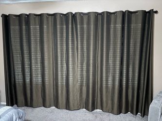 8 Panels 100% Blackout Curtains 52”x84” each panel ( like new)