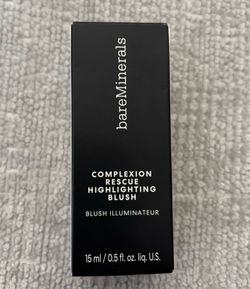 NEW BAREMINERALS COMPLEXION RESCUE HIGHLIGHTING BLUSH IN PEACH GLOW $12!!