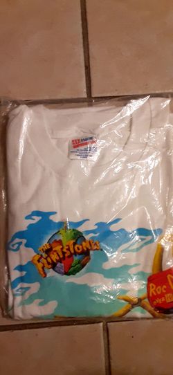 Flintstone Movie Shirt Xl From The Nineties In Original Package, Excellent Condition 