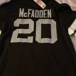 Raiders McFadden jersey new size extra large with tags