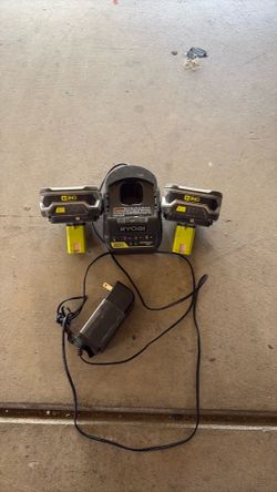 Ryobi 18v Two batteries and one charger
