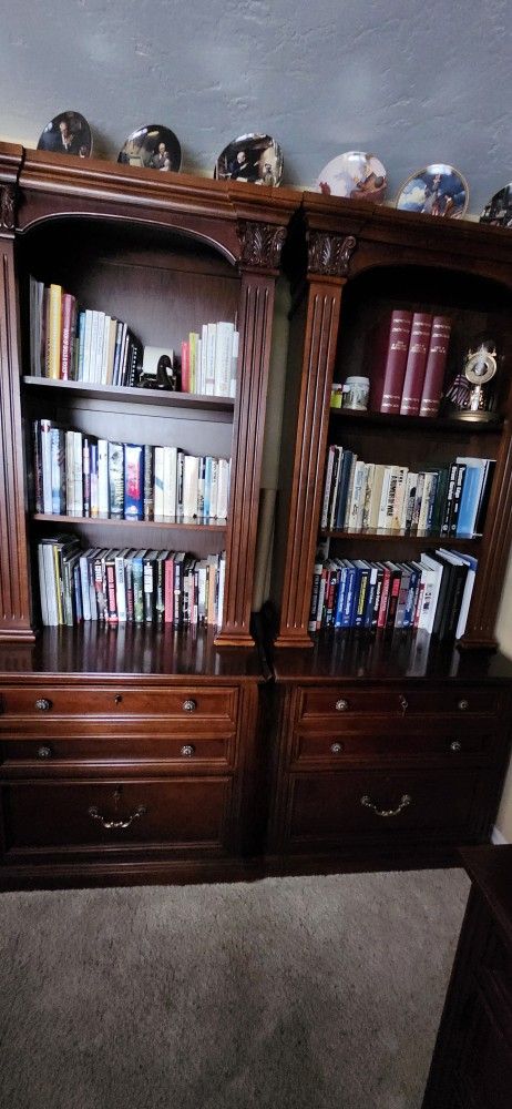 2 File Cabinet And Bookshelves