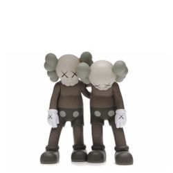 KAWS Along The Way Vinyl Figure Set Black Brown Grey Limited Toy Model Silver Gold Collectibles Street Fine Art Print Paint