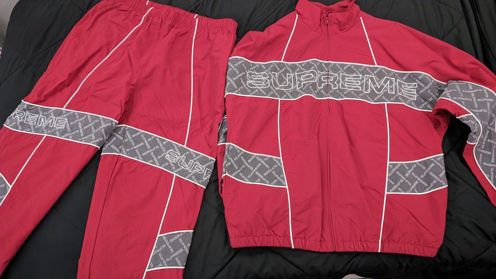 Supreme Jacquard Panel Jacket And Pants (Large)