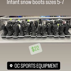 Infant Snow Boots Sizes 5-7 