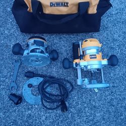 DeWalt DW618 Vspeed 2.25hp Plung & Fixed  1/4&1/2in Colits Almost New Condition. Many Other Tools. For Pick Up Fremont Seattle. No Low Ball /Trades 