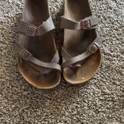 Brown Birkenstocks Size 38
