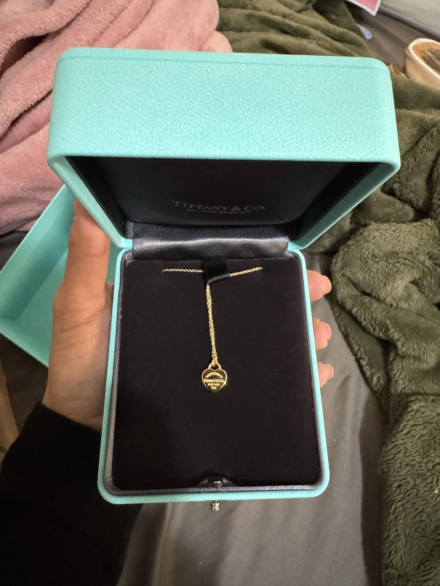 Tiffany Mini Heart Tag Pendant