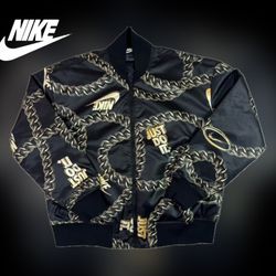 Nike Logo Chain Bomber Jacket Size XL Brand New W/Tags 