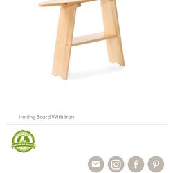 Pretend play wooden iron board / Montessori bookcase