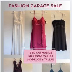 Dresses Yard Sale At 30 Each. Saturday 9-6
