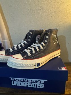 LA dodgers x converses undefeated
