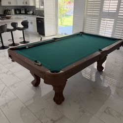 Green Billiard Pool Table