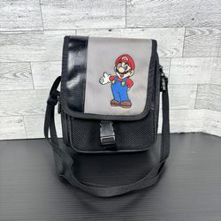 Nintendo DS Super Mario official Handheld Travel Case Zipper Embroidered Mario 