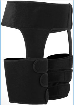 Waist Shaper Thigh Guard Wrap Sports Training Support Black XXL