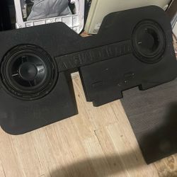 Custom Pick Up Truck Subwoofer Box  W/ Speakers 