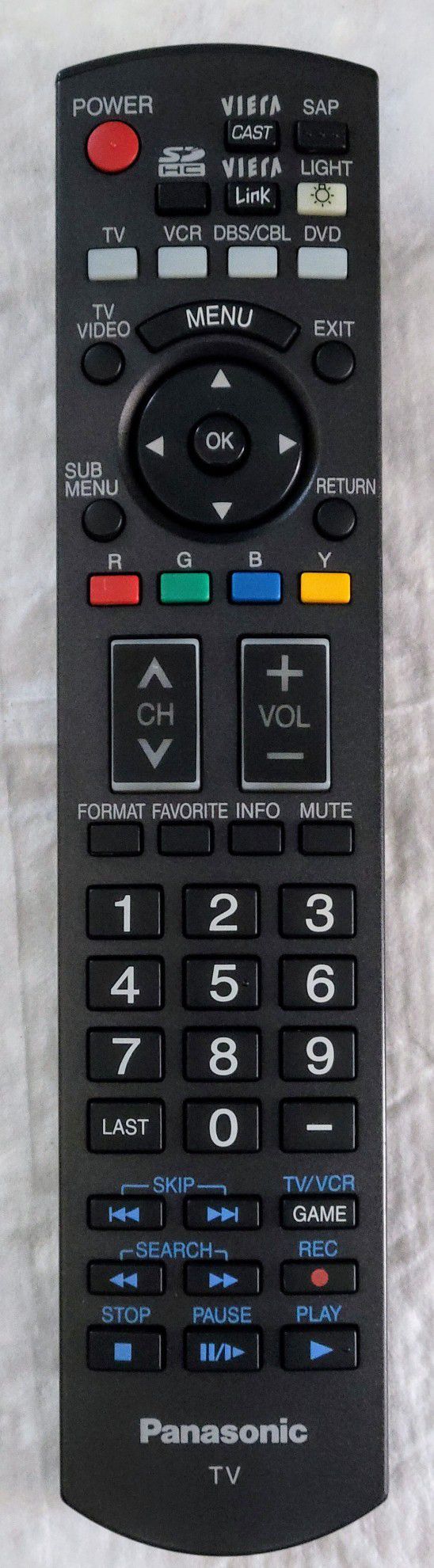 ORIGINAL Panasonic Remote N2QAYB0002