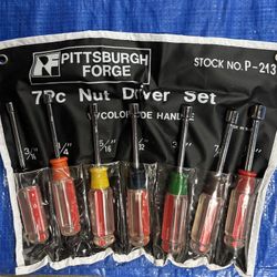 Pittsburgh Forge 7 Pc. Nut Driver Set.