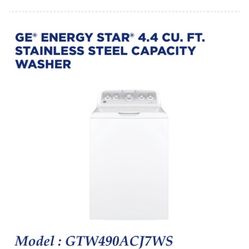 GE. Energy Star Washer /dryer  Machines