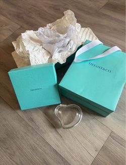Tiffany & Co. Crystal Heart Dish with Box